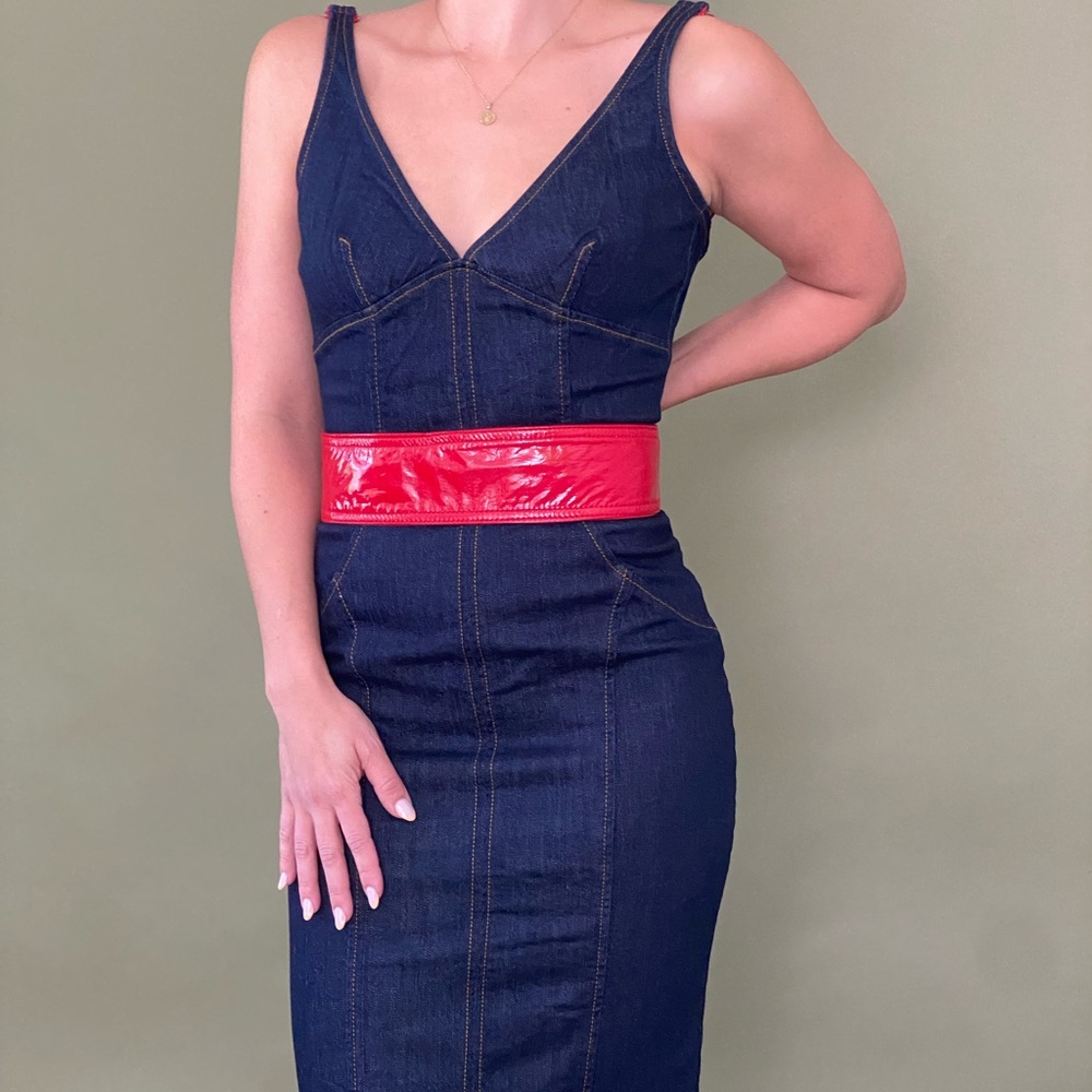 Dolce & Gabbana NWT Denim midi dress. Size XS